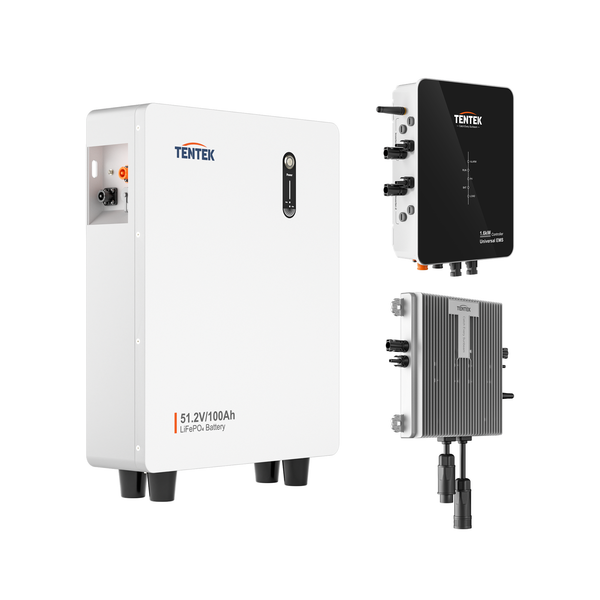 Tentek Complete Solar Energy System (Inverter + EMS + Battery)